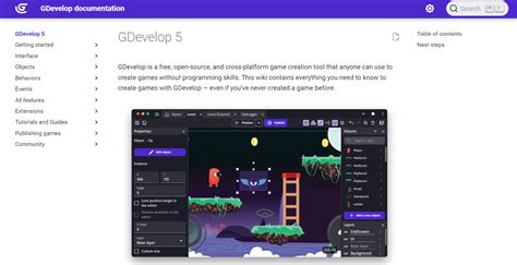 gdevelop|GDevelop documentation .